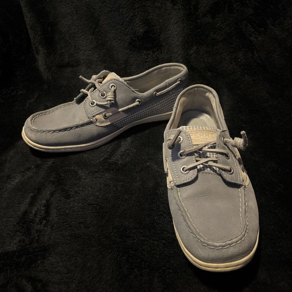 Sperry Top-Sider Boat Shoes Womens Size 8 Striped Leather Nautical STS85220